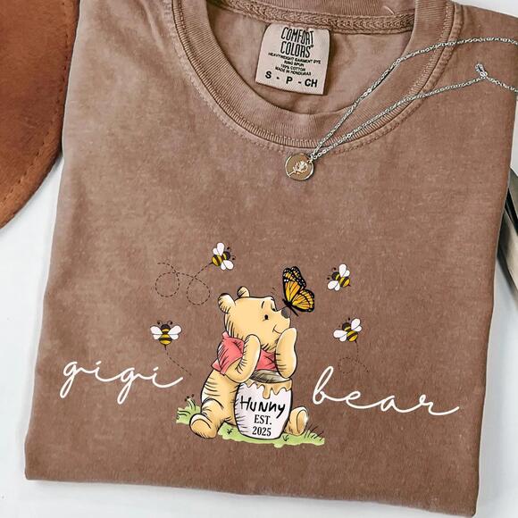 Tops - S Custom Gigi Bear Shirt, Grandma Bear T-Shirt,Nana Bear Shirt